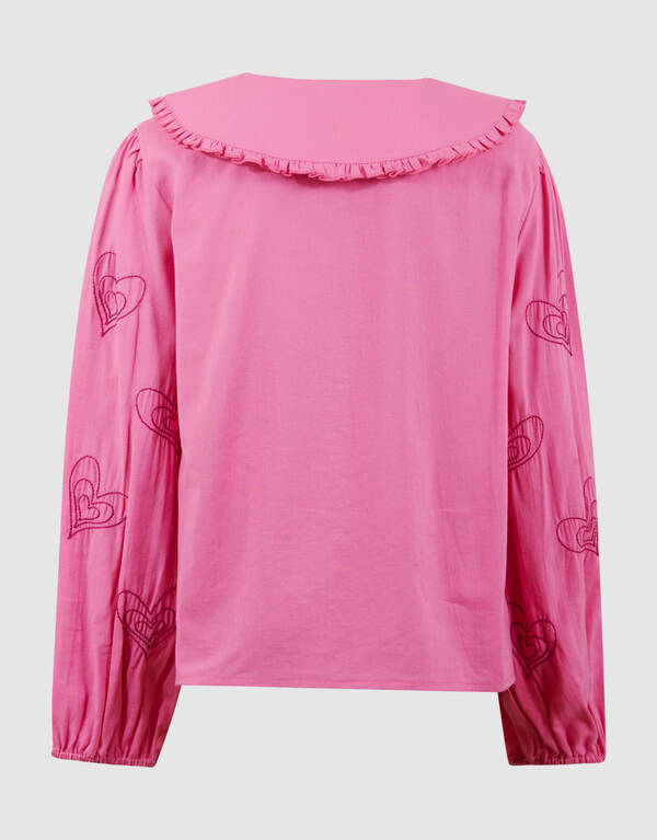 Big Collar Blouse Roze SHOEBY GIRLS