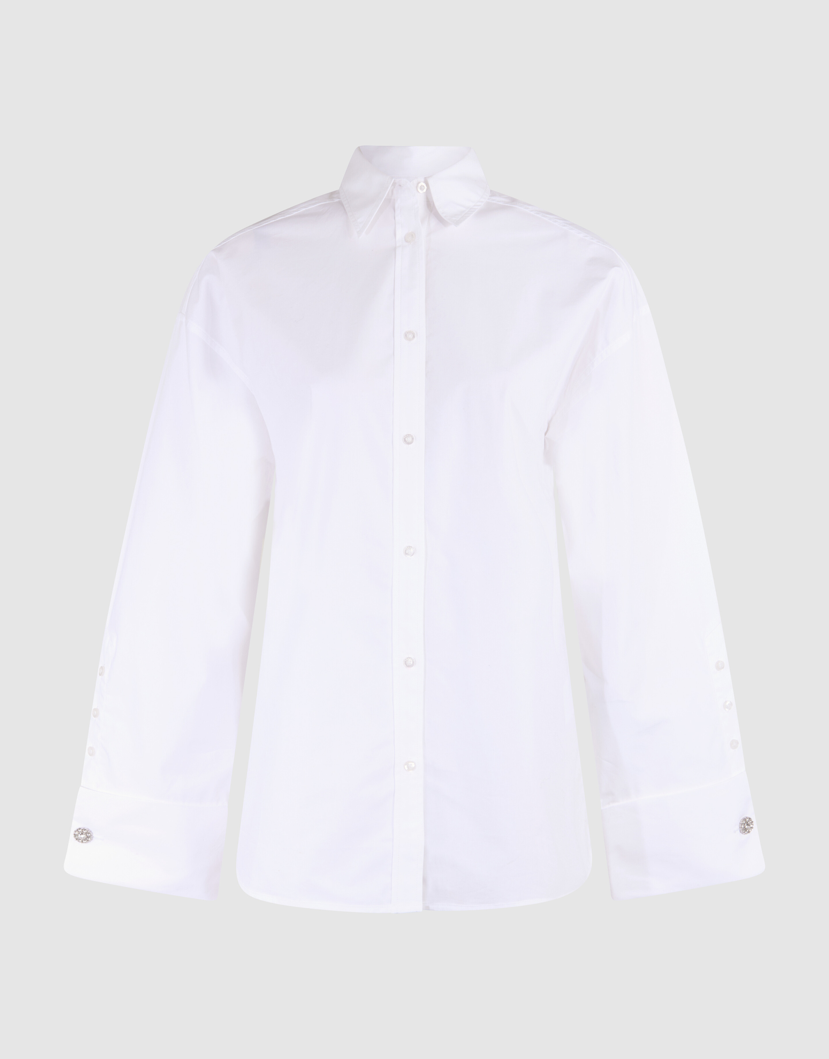Übergrößen Popeline Bluse Weiß SHOEBY WOMEN