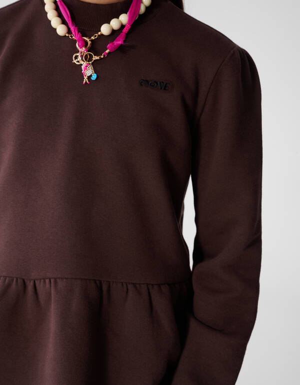 Peplum Pullover Braun SHOEBY GIRLS