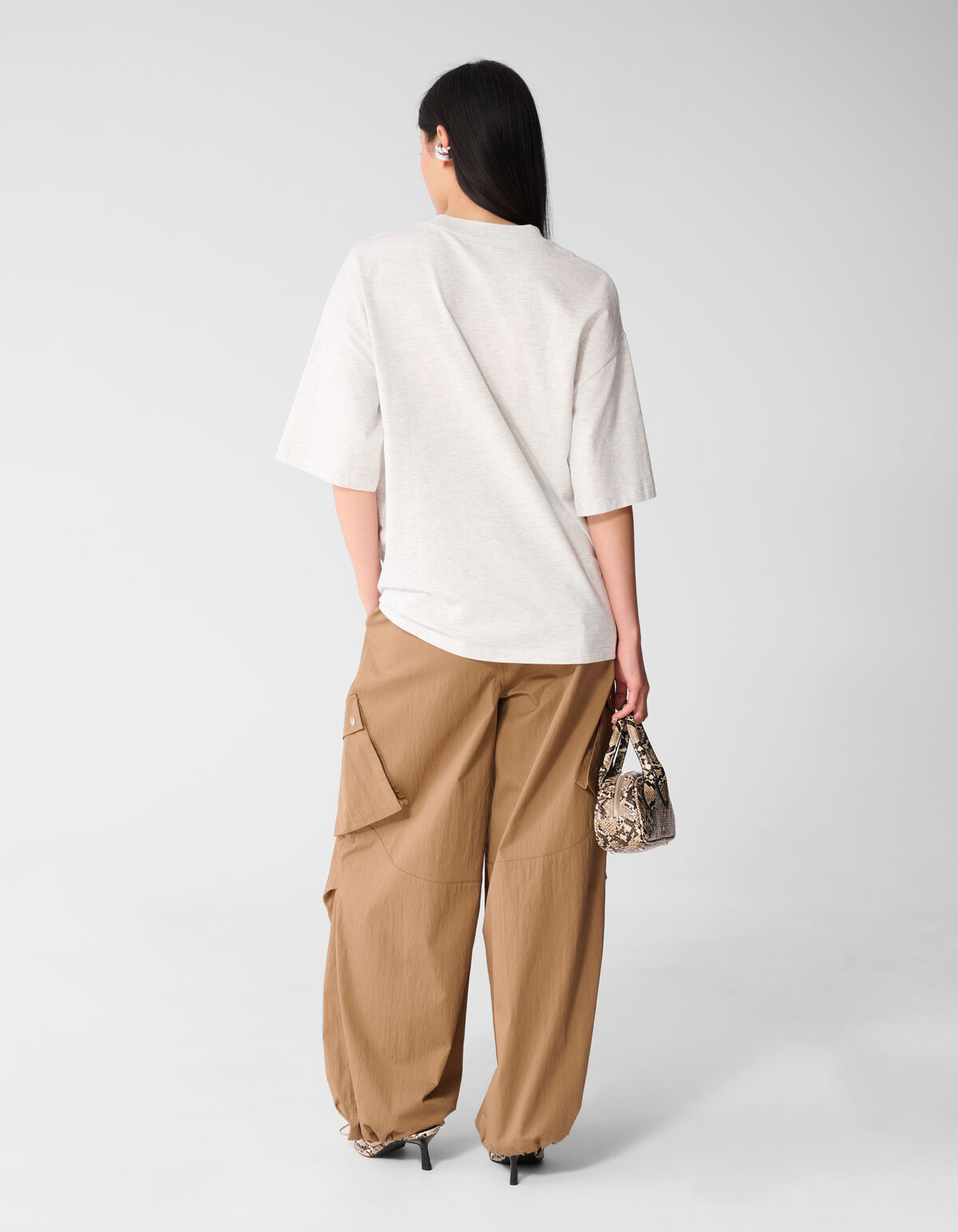 Magazin Artwork T-Shirt Hellgrau SHOEBY WOMEN