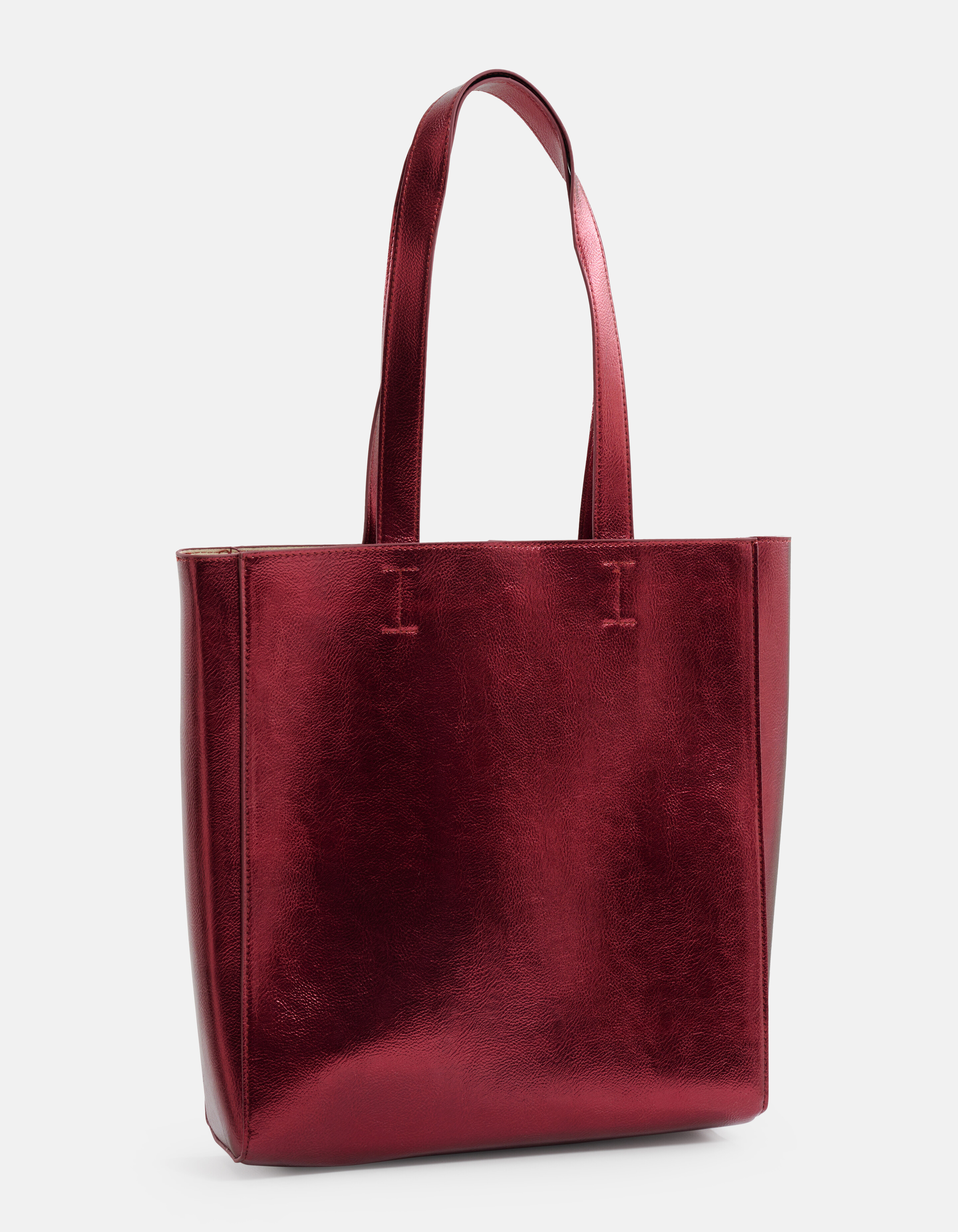 Metallic Shopper Tasche Bordeaux SHOEBY ACCESSOIRES