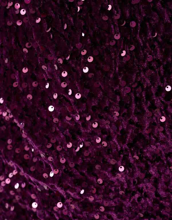 Sequin Longsleeve Top Dunkelrosa SHOEBY GIRLS