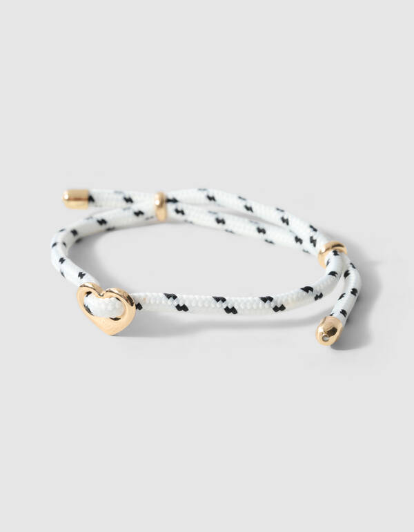Connector-Armband Gold/Wei&szlig; SHOEBY ACCESSOIRES