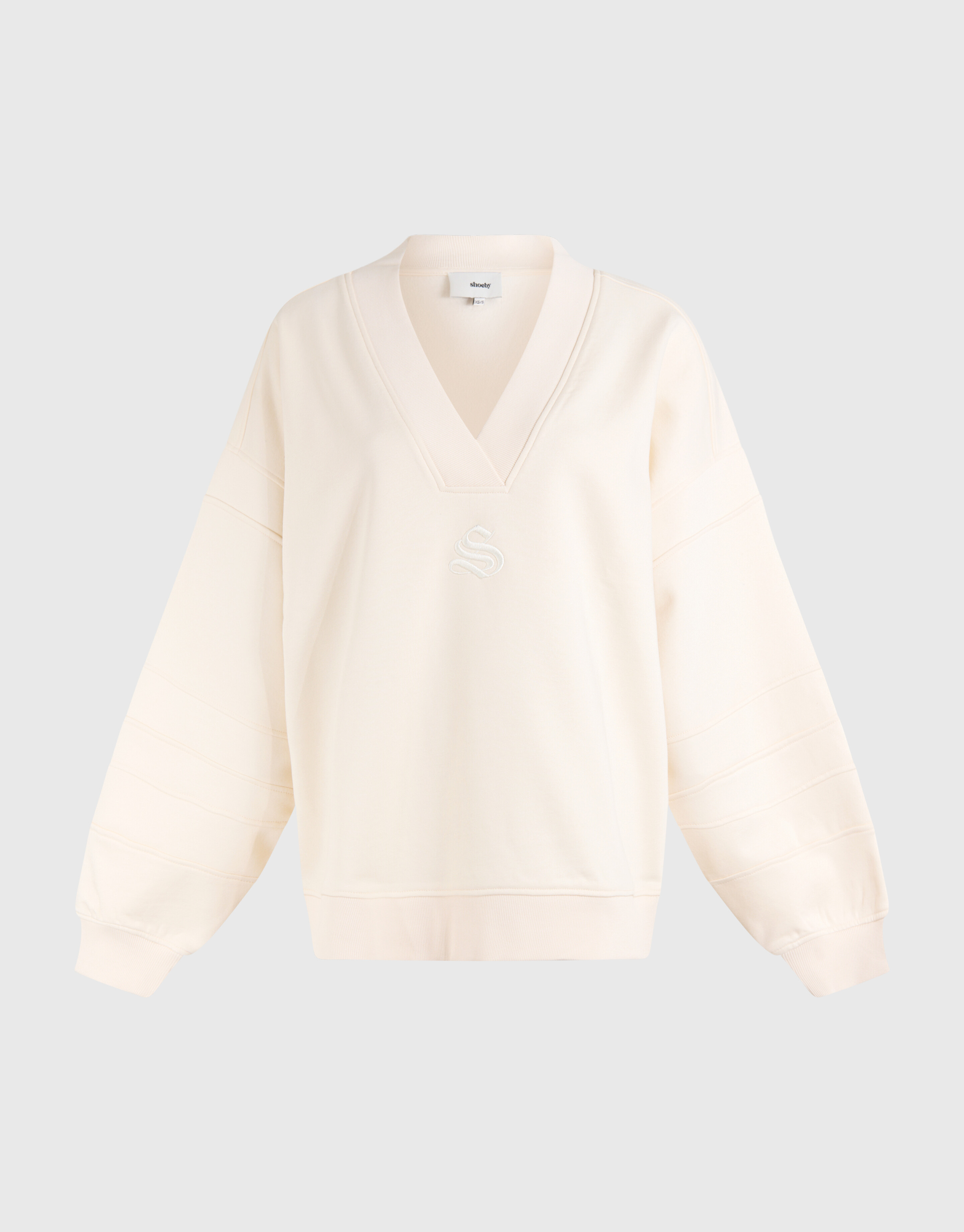 Varsity Logo Pullover Off White SHOEBY WOMEN