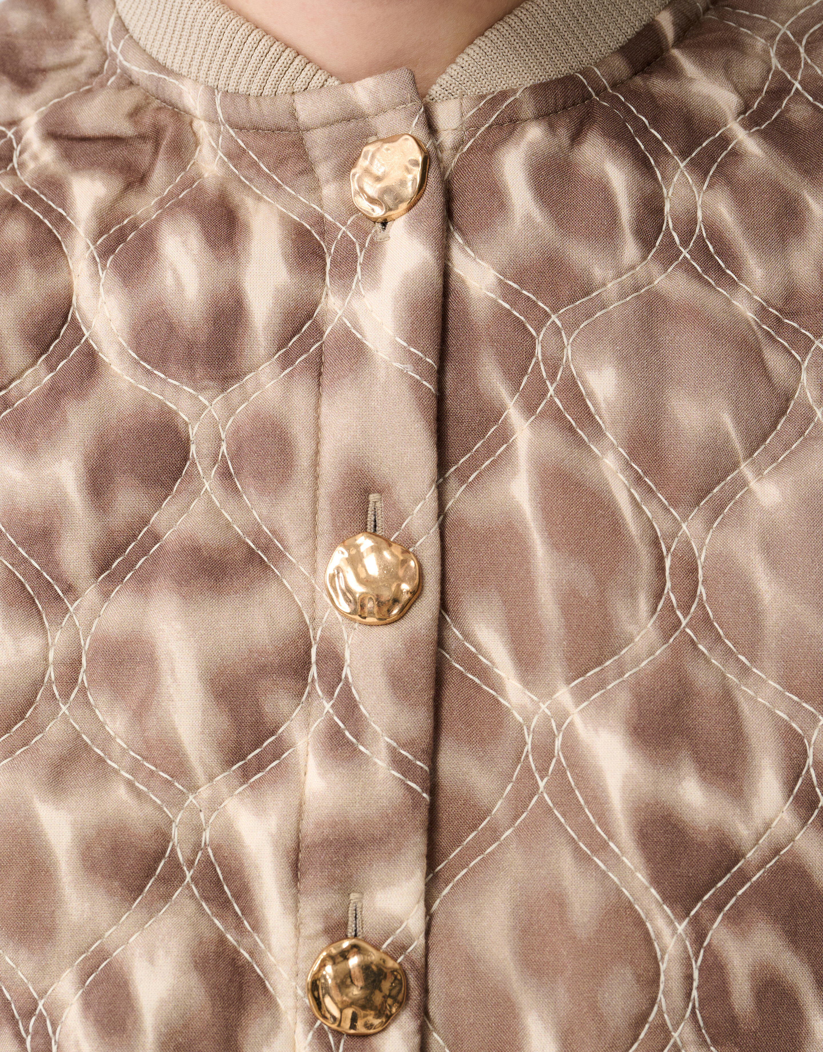 Kurz&auml;rmelige Bomberjacke mit Leopardenmuster Hellb SHOEBY WOMEN