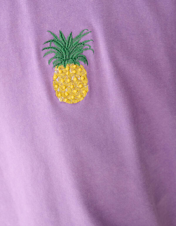 Washed Pineapple Artwork T-Shirt Lila SHOEBY GIRLS