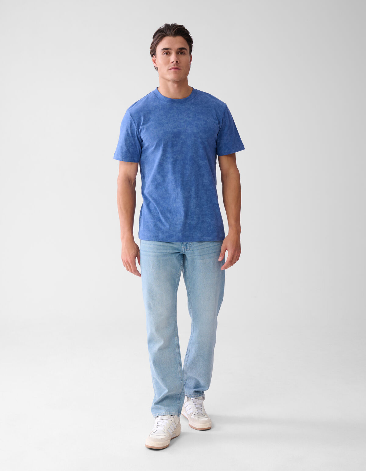 Bedrucktes T-shirt Blau SHOEBY MEN