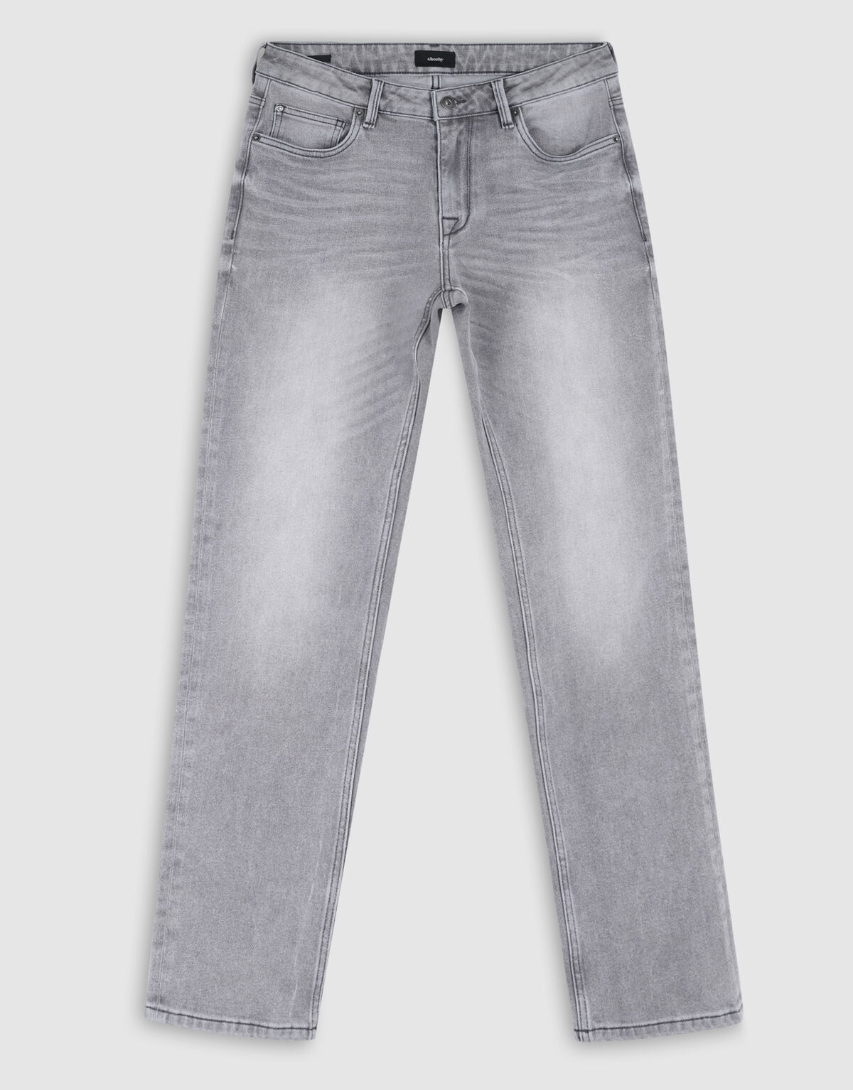 Straight Fit Jeans Grau L32 SHOEBY MEN