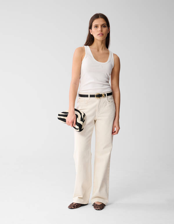 Shoeby Logo Tanktop Wei&szlig; SHOEBY WOMEN