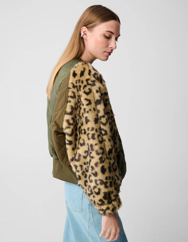 Multi Mix Leopard Jack Dunkelgr&uuml;n SHOEBY WOMEN