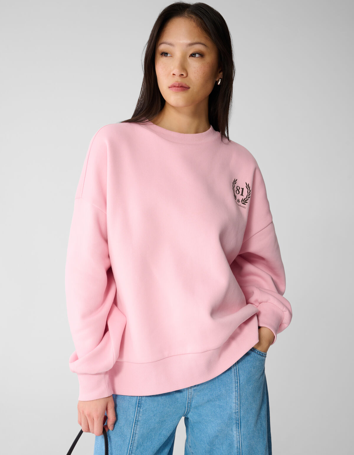 Social Club Artwork Pullover Rosa SHOEBY WOMEN
