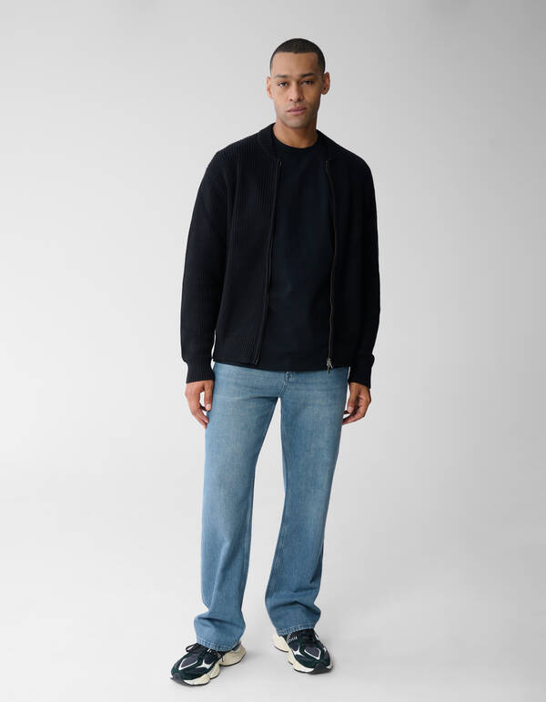 Strick-Bomberjacke Schwarz SHOEBY MEN