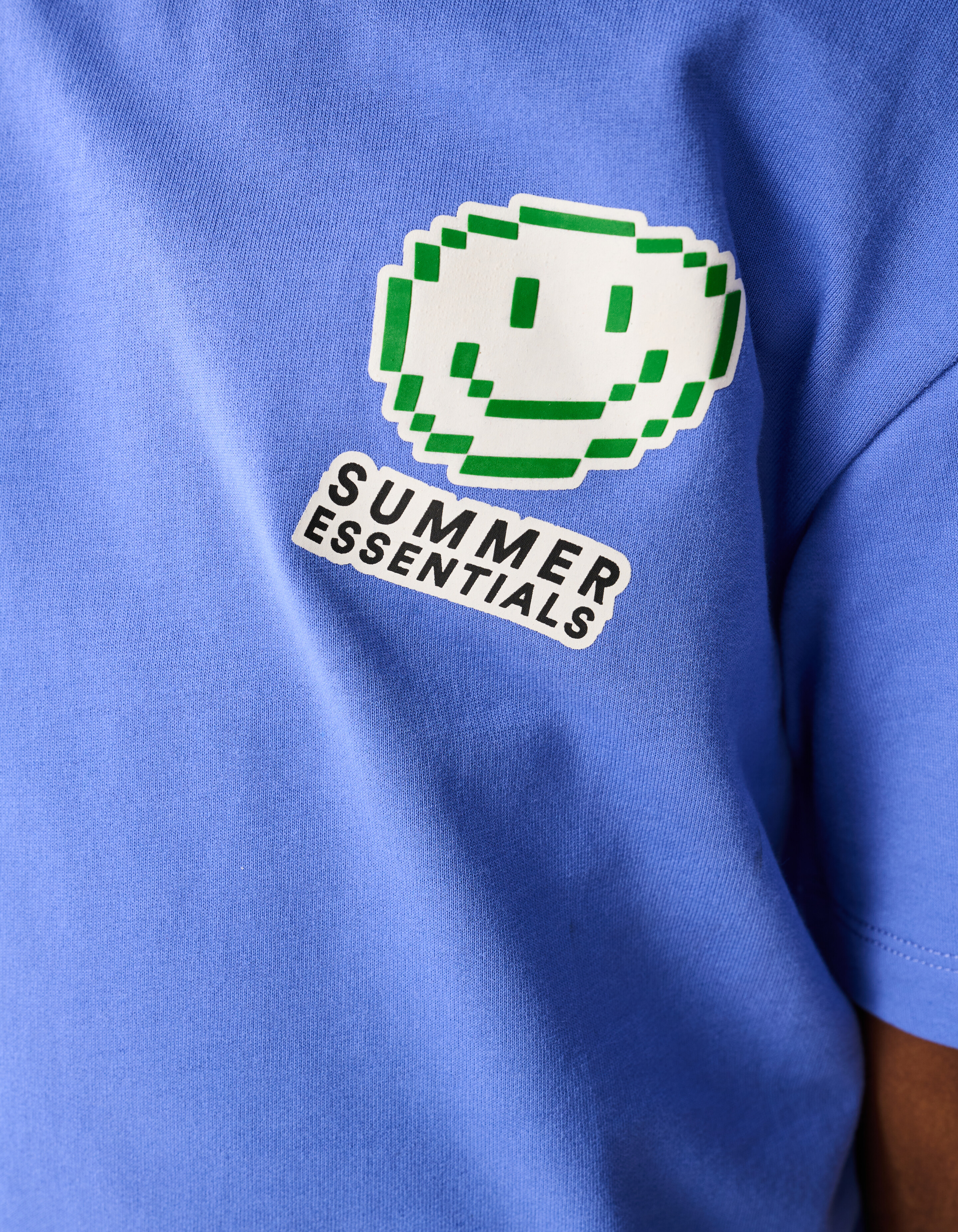 Smiley Kunstwerk T-shirt Blau SHOEBY BOYS