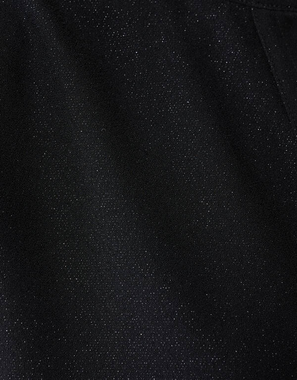 Schwarzes Glitzer-Top mit V-Ausschnitt SHOEBY WOMEN