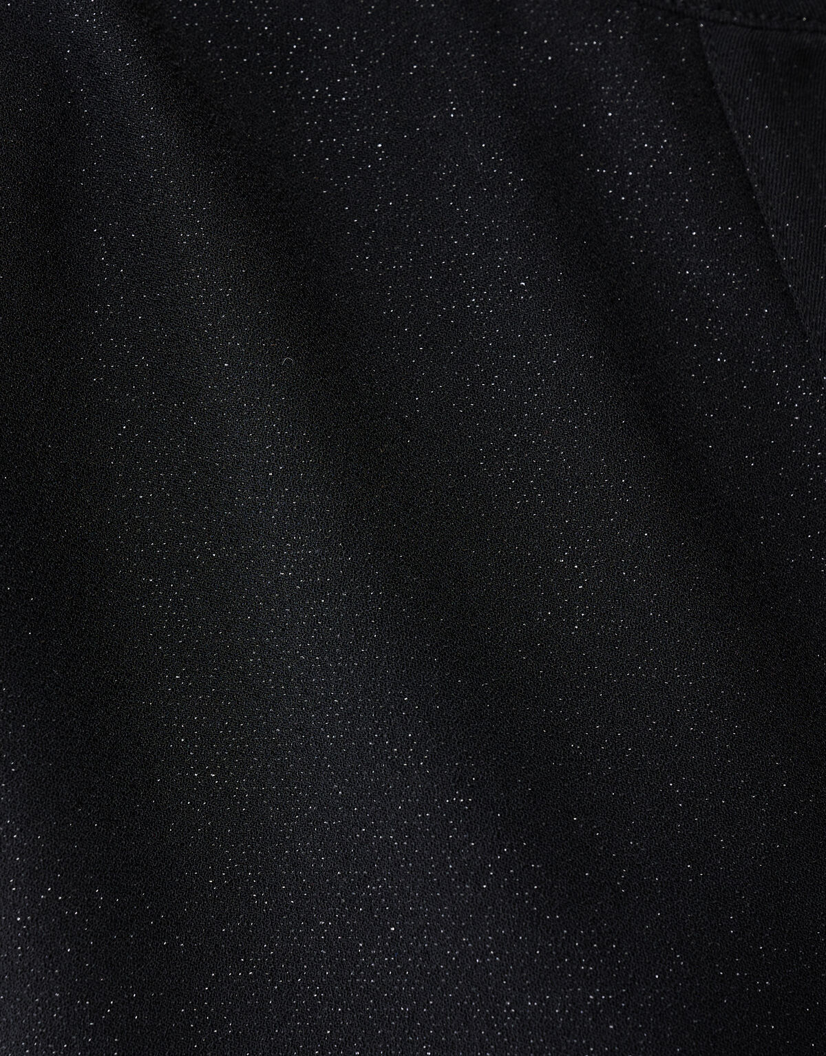 Schwarzes Glitzer-Top mit V-Ausschnitt SHOEBY WOMEN