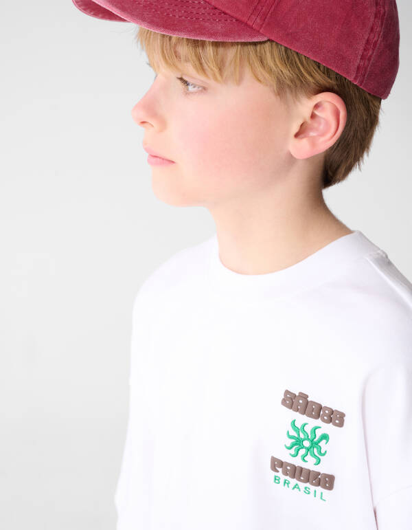 Sao Paolo Artwork T-Shirt Wei&szlig; SHOEBY BOYS