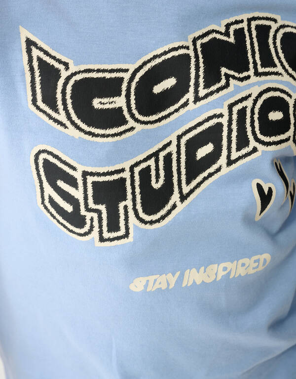 Iconic Studios Artwork T-Shirt Hellblau SHOEBY GIRLS