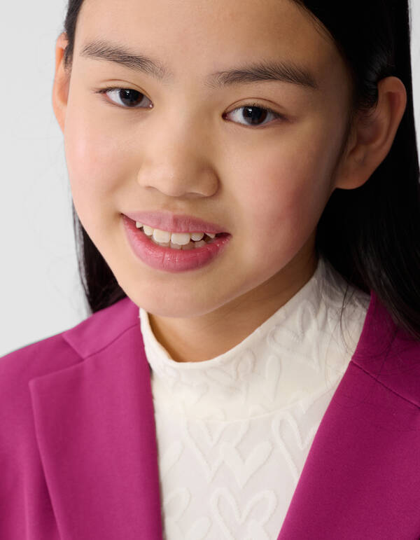 Pailletten-Smile-Blazer Rosa SHOEBY GIRLS