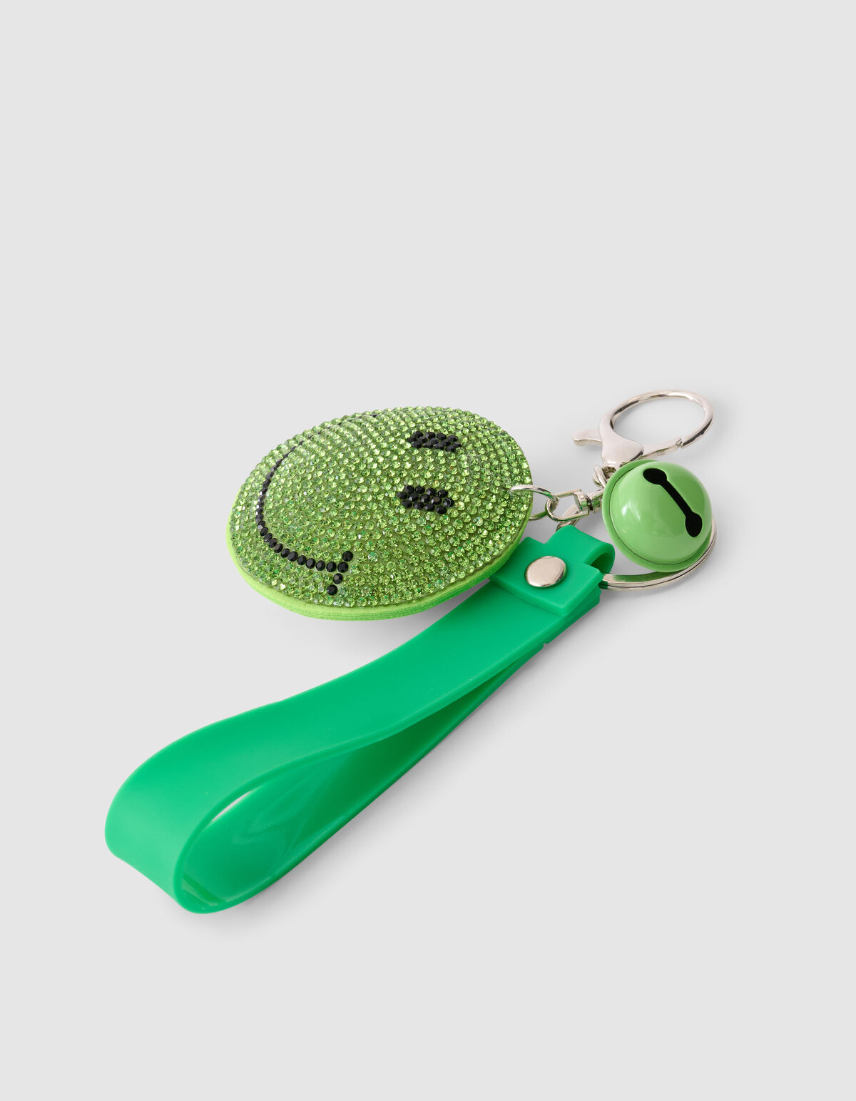 Strass Smile Schl&uuml;sselanh&auml;nger Gr&uuml;n SHOEBY ACCESSOIRES