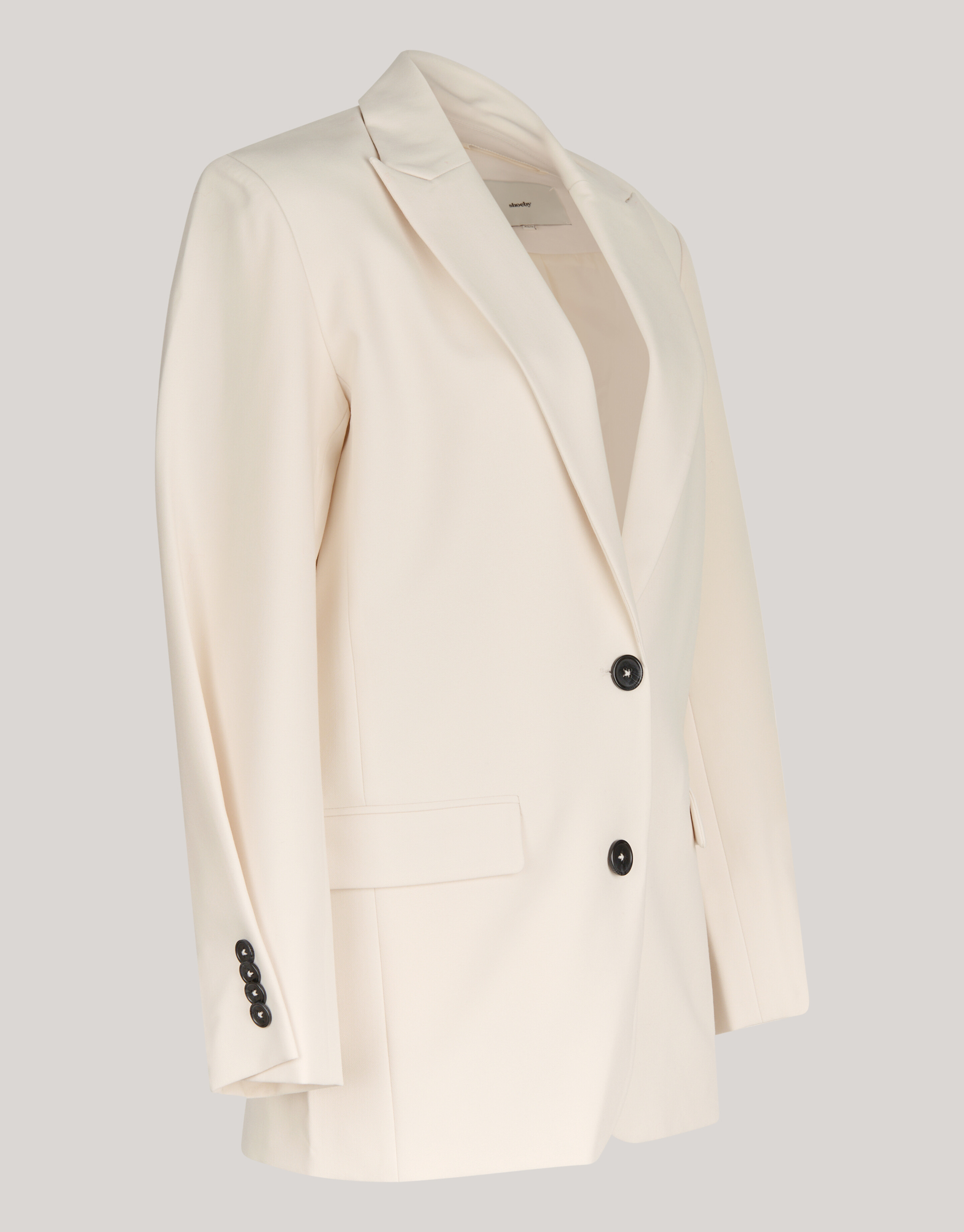 Übergroßer Blazer Off White SHOEBY WOMEN