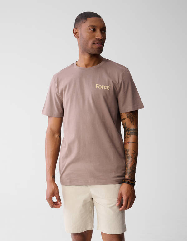 Force T-shirt Hellbraun SHOEBY MEN