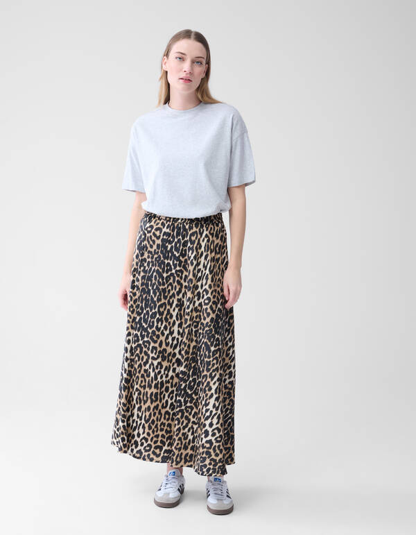 &Uuml;bergro&szlig;es Basic-T-Shirt Hellgrau SHOEBY WOMEN