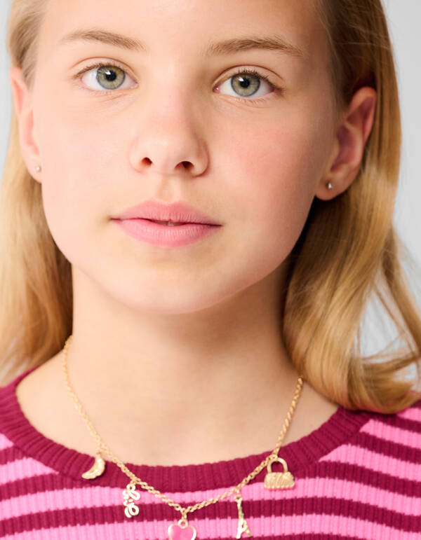 Gestreiftes R&uuml;schen-Langarmshirt Dunkelrot SHOEBY GIRLS