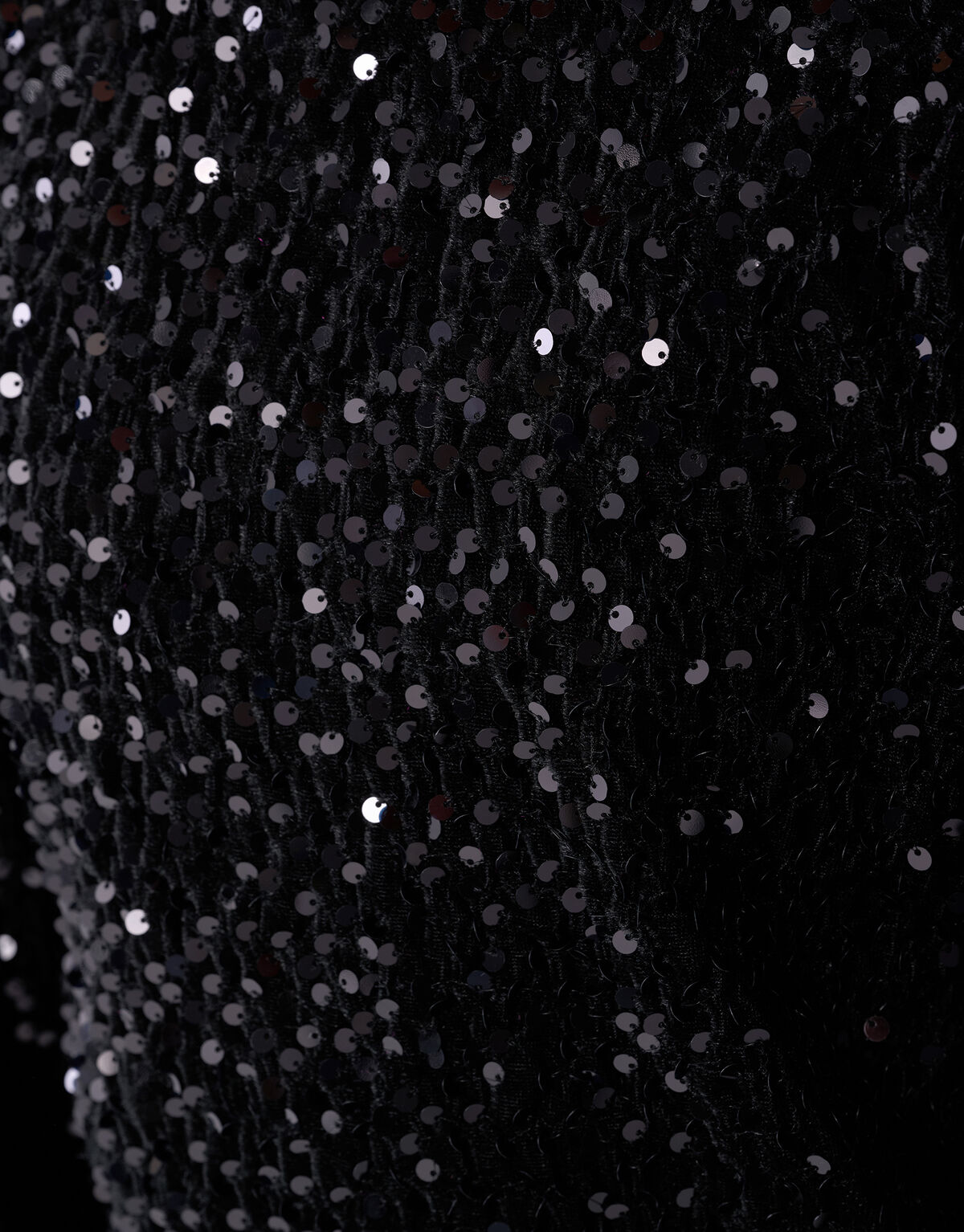 Sequin Longsleeve Top Schwarz SHOEBY GIRLS