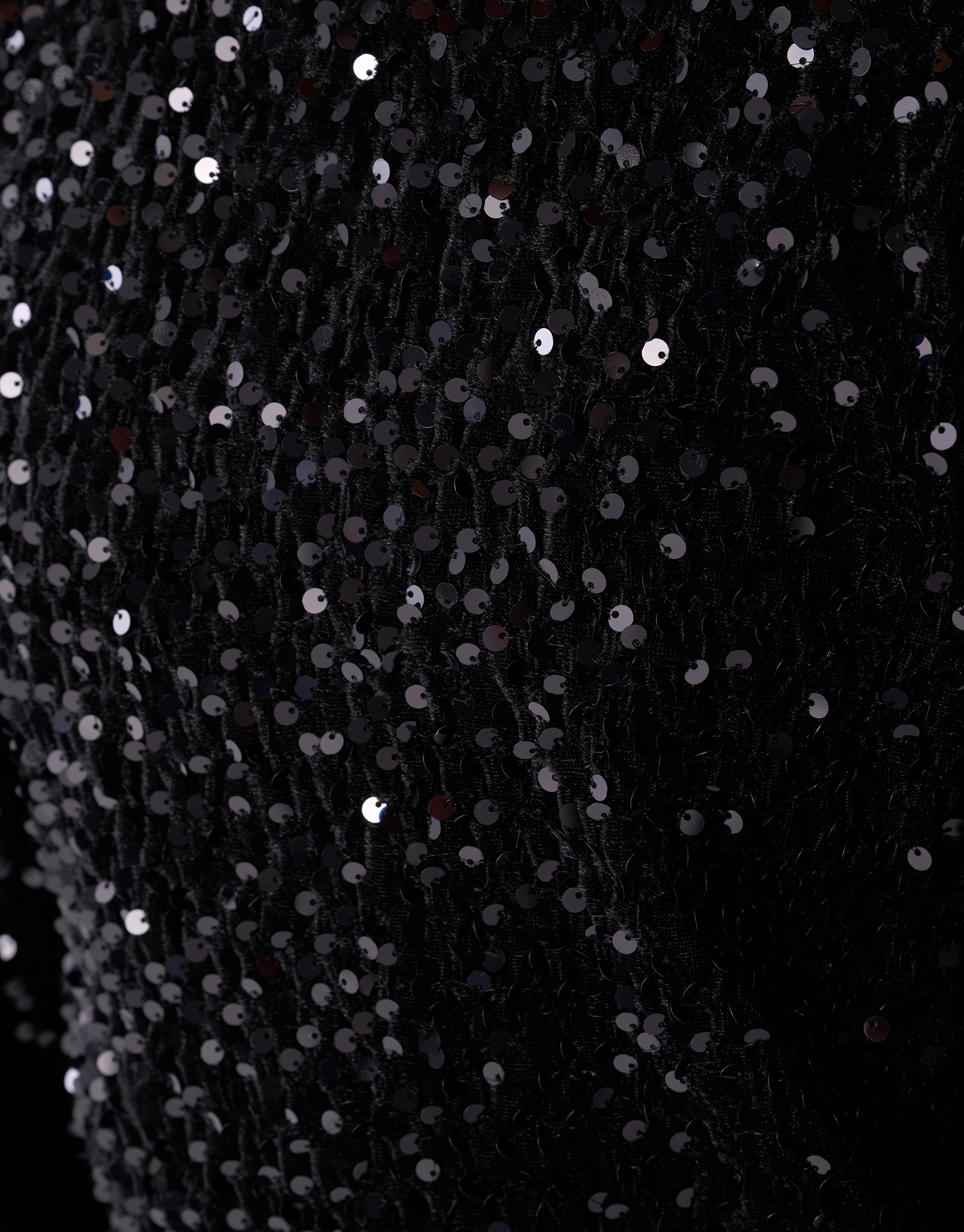 Sequin Longsleeve Top Schwarz SHOEBY GIRLS