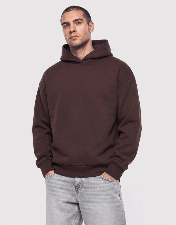 Interlock-Hoodie Dunkelbraun SHOEBY MEN