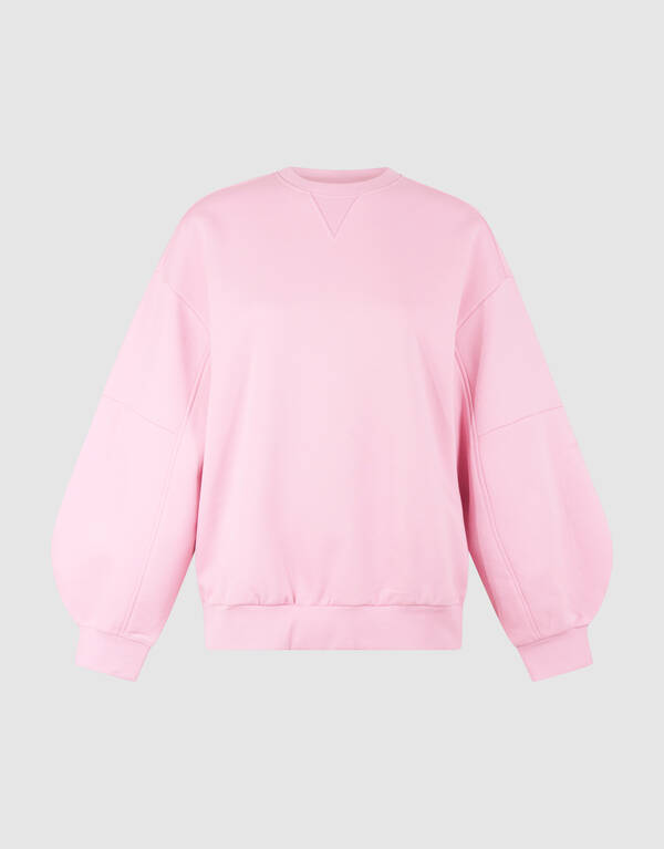 &Uuml;bergro&szlig;er Pullover mit gro&szlig;en &Auml;rmeln, Hellrosa SHOEBY WOMEN