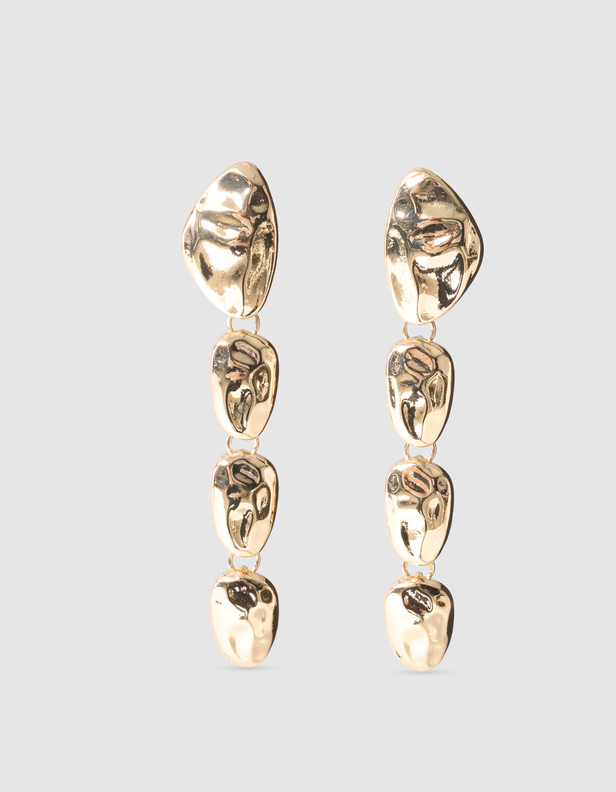 H&auml;ngende Stein-Ohrringe Gold SHOEBY ACCESSOIRES