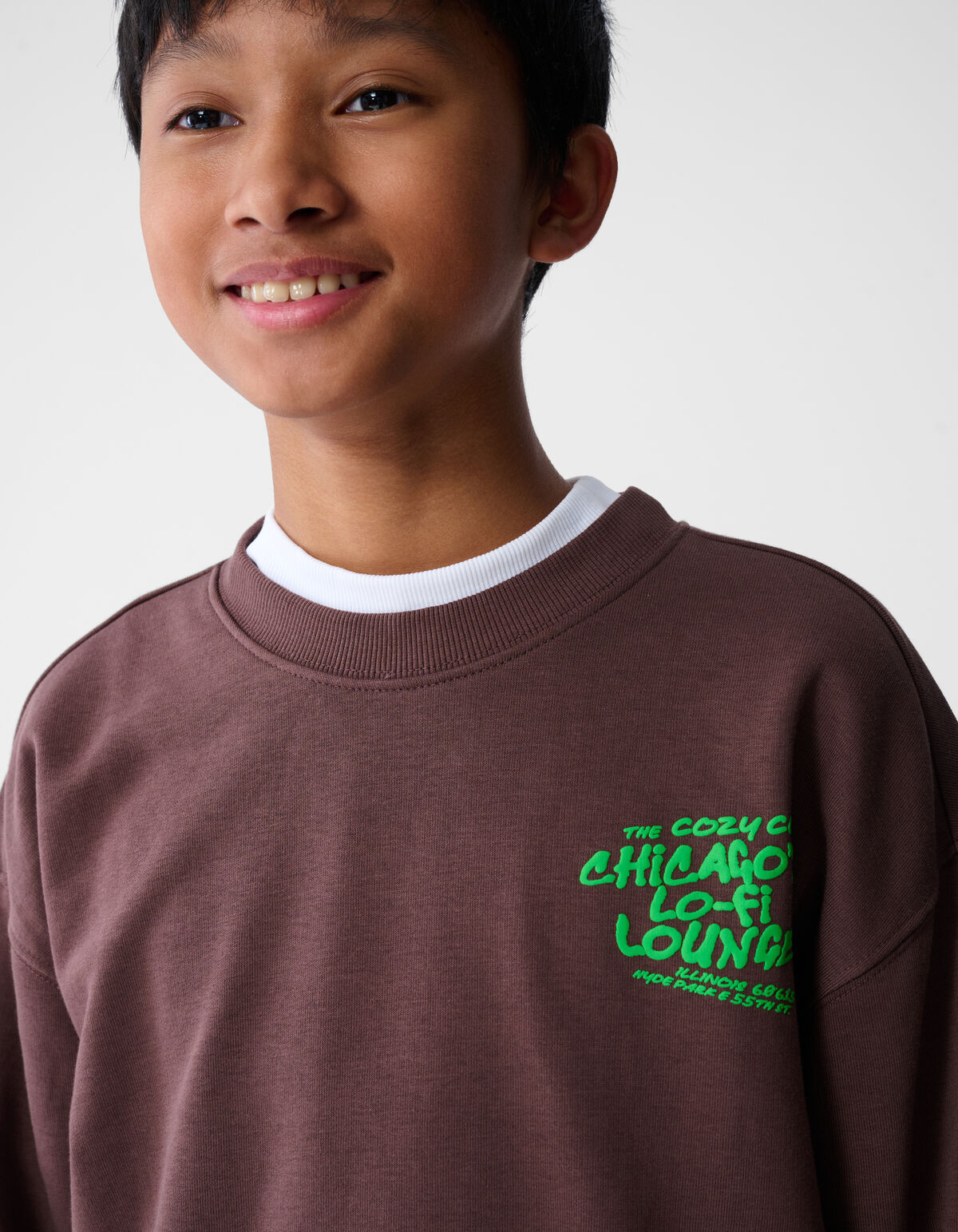 Chicago Artwork Pullover Braun SHOEBY BOYS