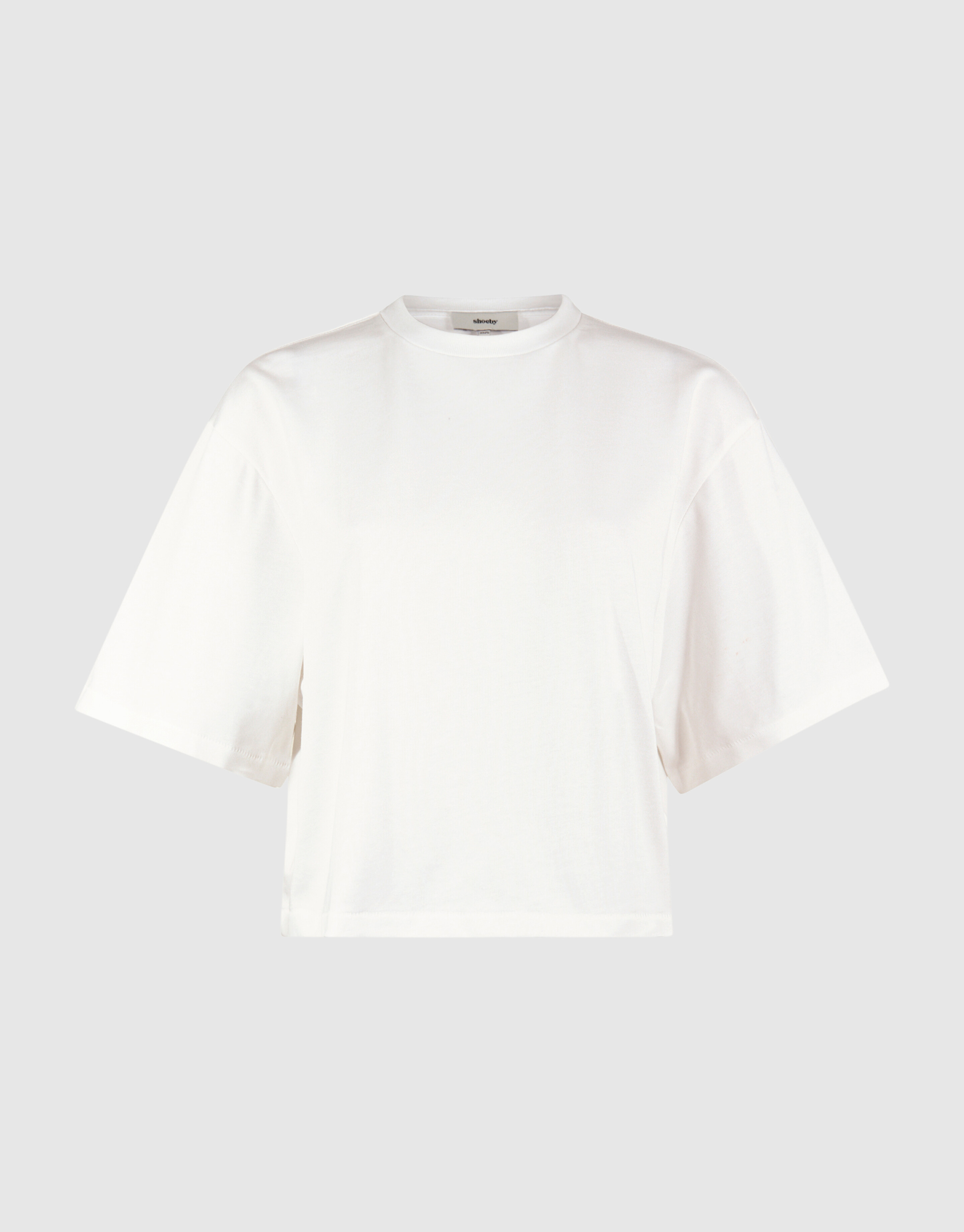 Cropped Boxy Fit T-Shirt Weiß SHOEBY WOMEN