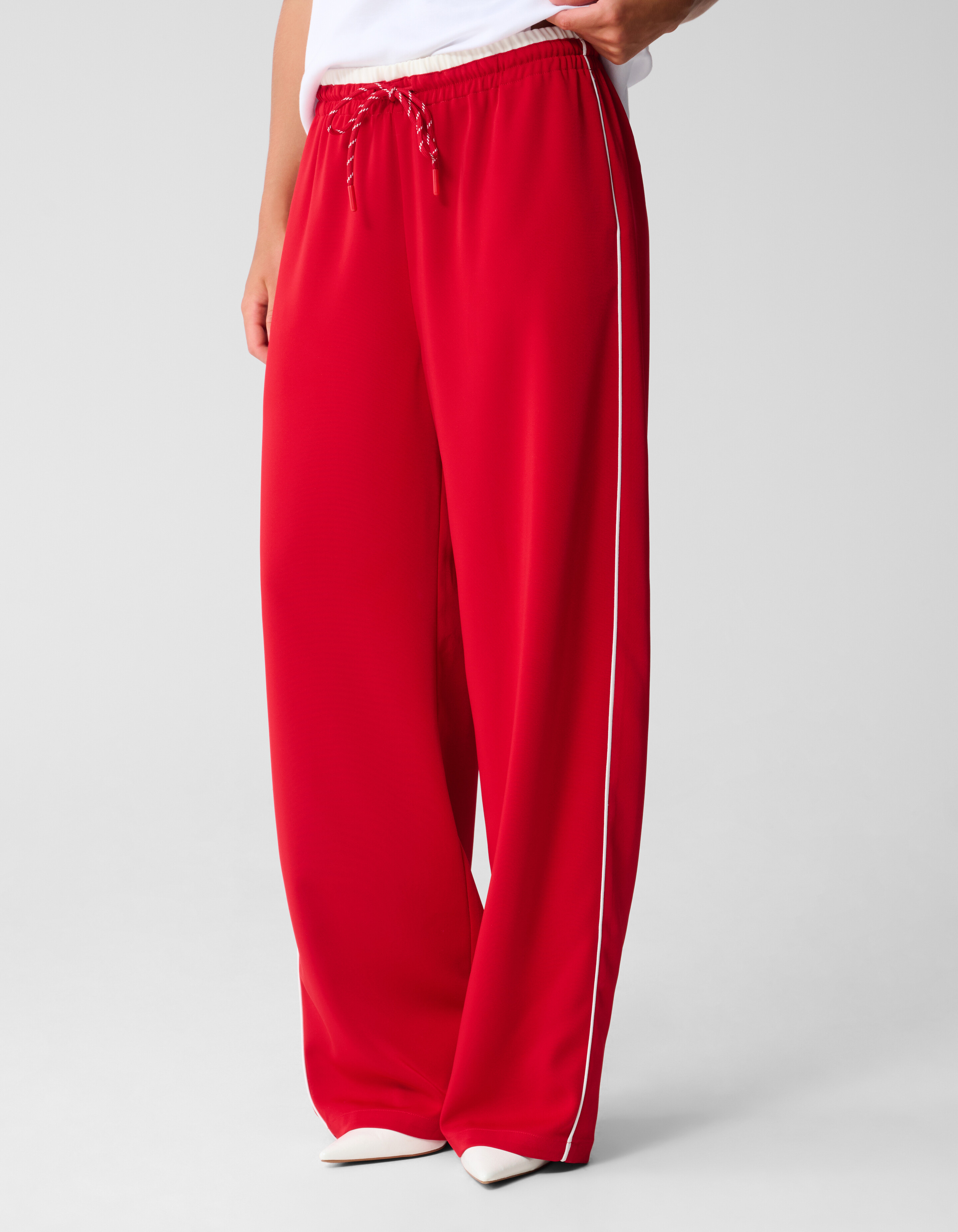 Sportliche Bundhose mit weitem Bein Rot SHOEBY WOMEN