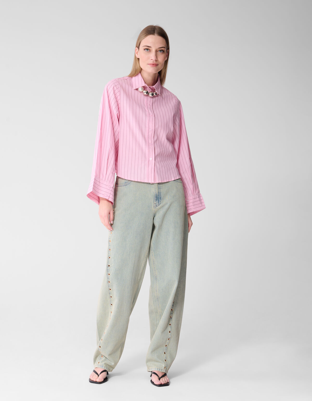 Jeans mit &Ouml;senverschluss, gebleicht SHOEBY WOMEN