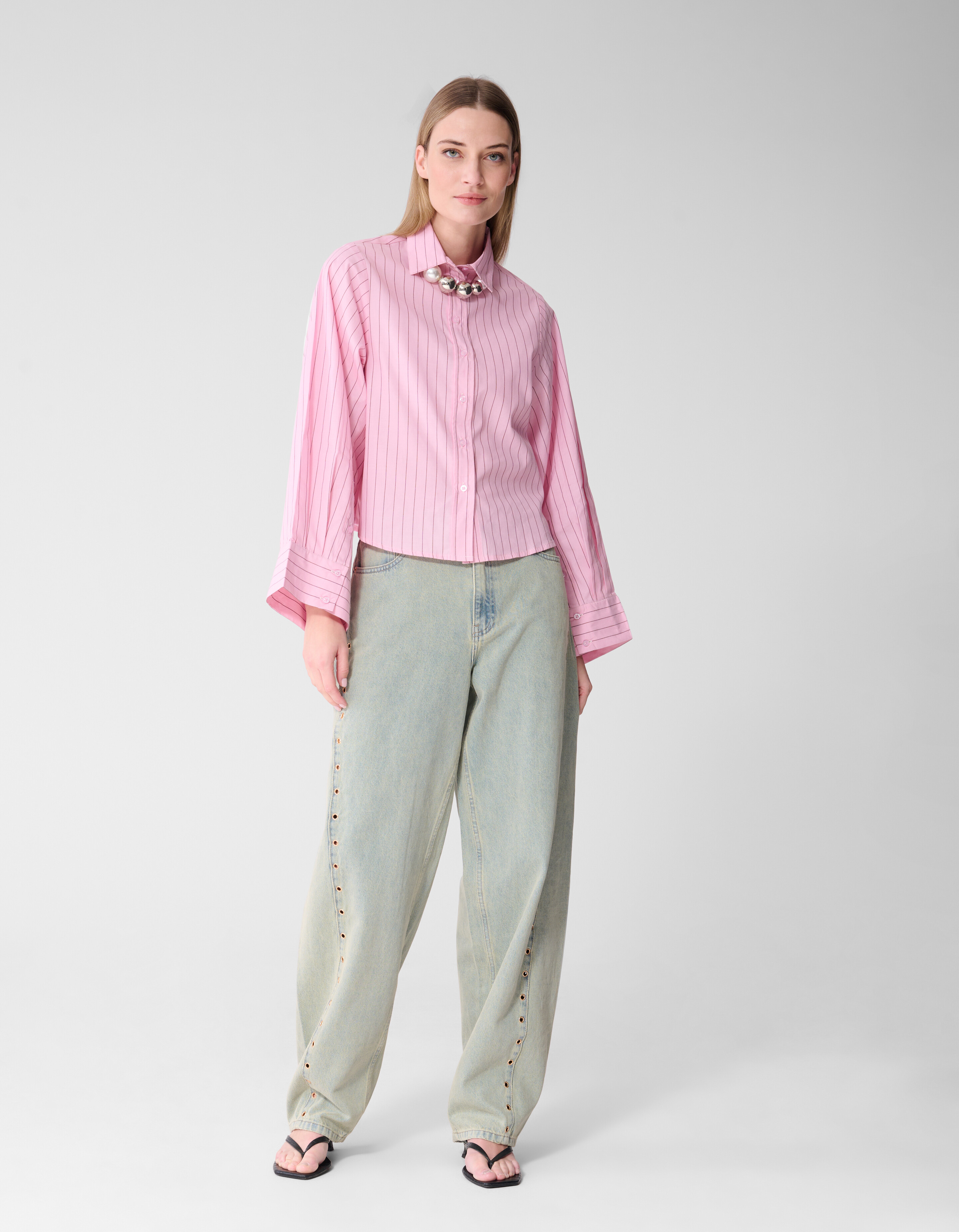 Jeans mit &Ouml;senverschluss, gebleicht SHOEBY WOMEN