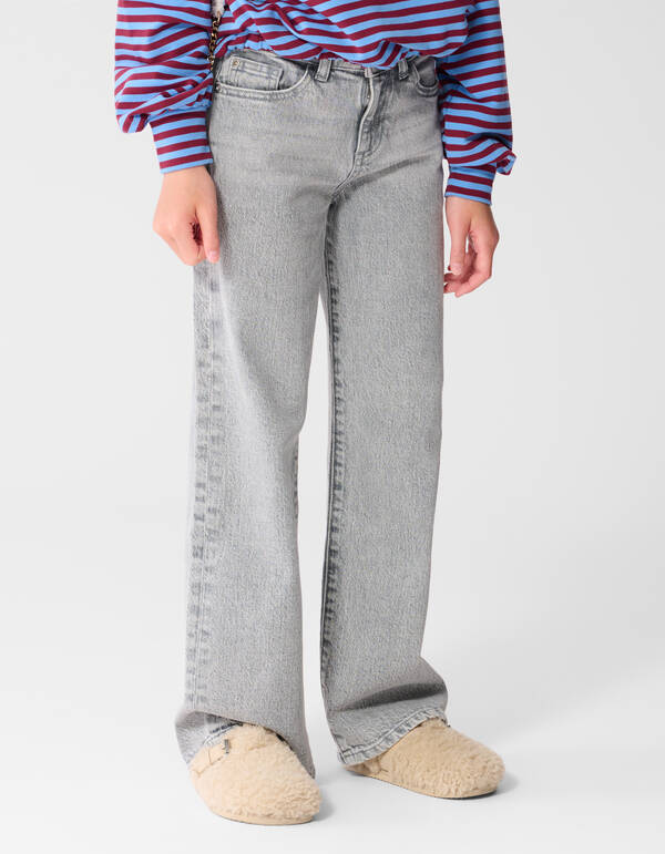 Weit geschnittene Jeans aus hellgrau SHOEBY GIRLS