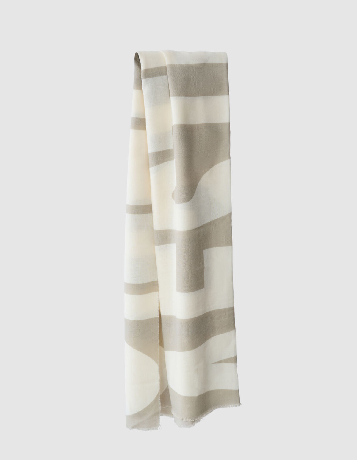 Text-Kunst Schal Gebrochen Wei&szlig; SHOEBY ACCESSOIRES