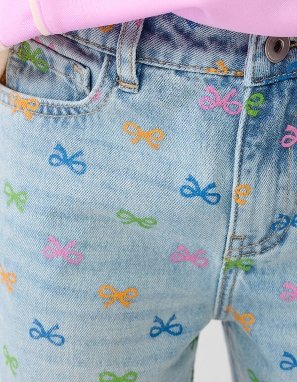 Strik Wide Leg Fit Jeans Blau SHOEBY GIRLS