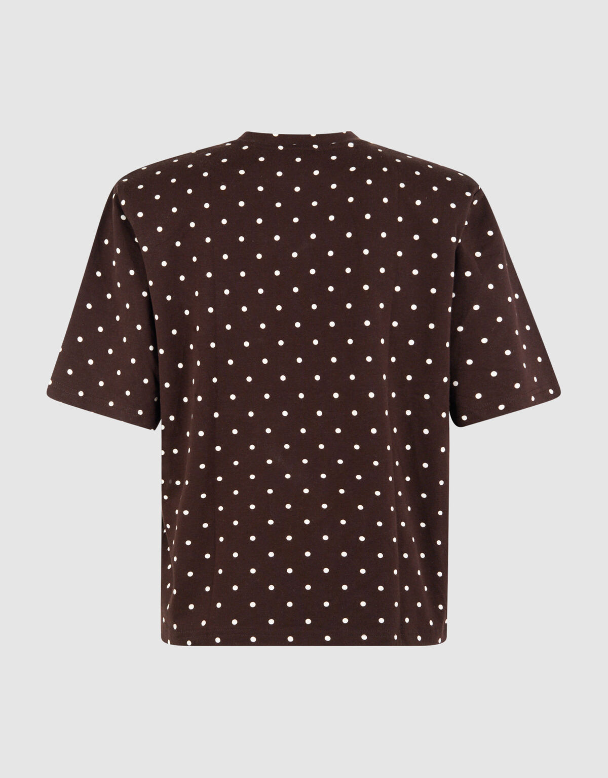 PolkPolkadot Padded T-Shirt Dunkelbraun SHOEBY WOMEN