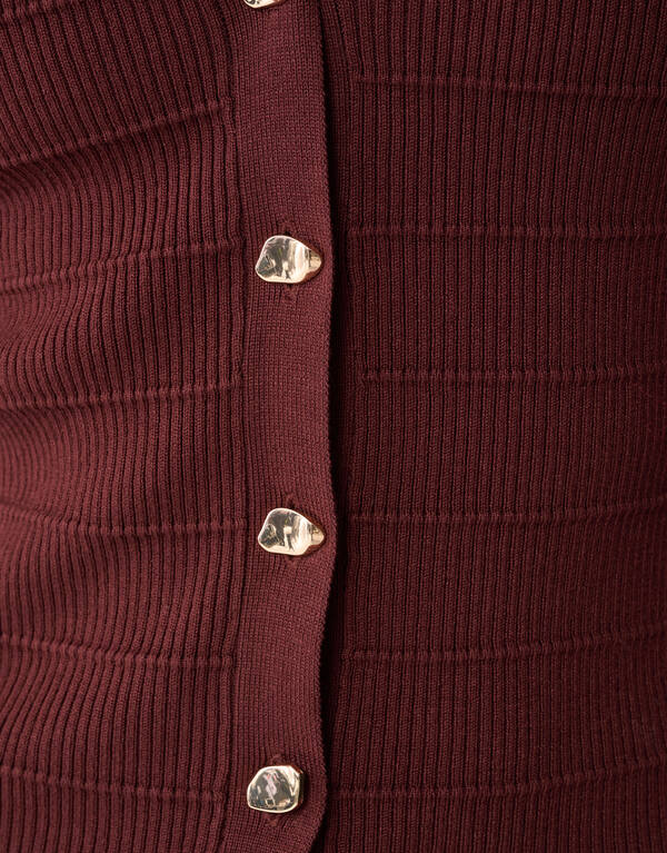 Knopfweste Braun SHOEBY WOMEN