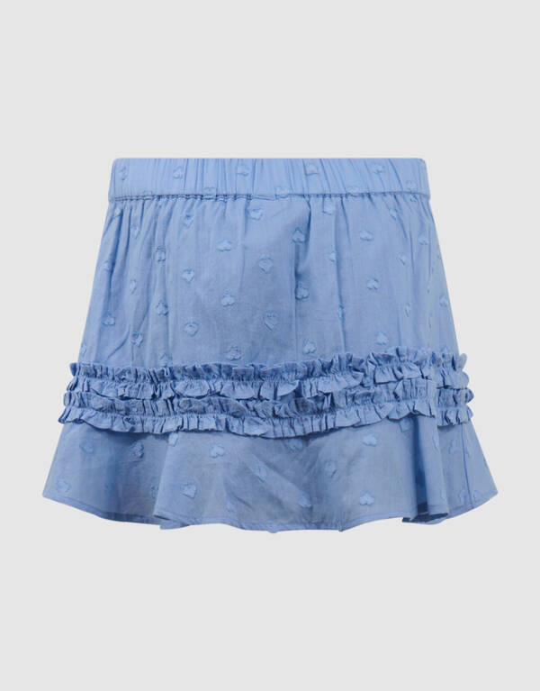 R&uuml;schen-Minirock Hellblau SHOEBY GIRLS