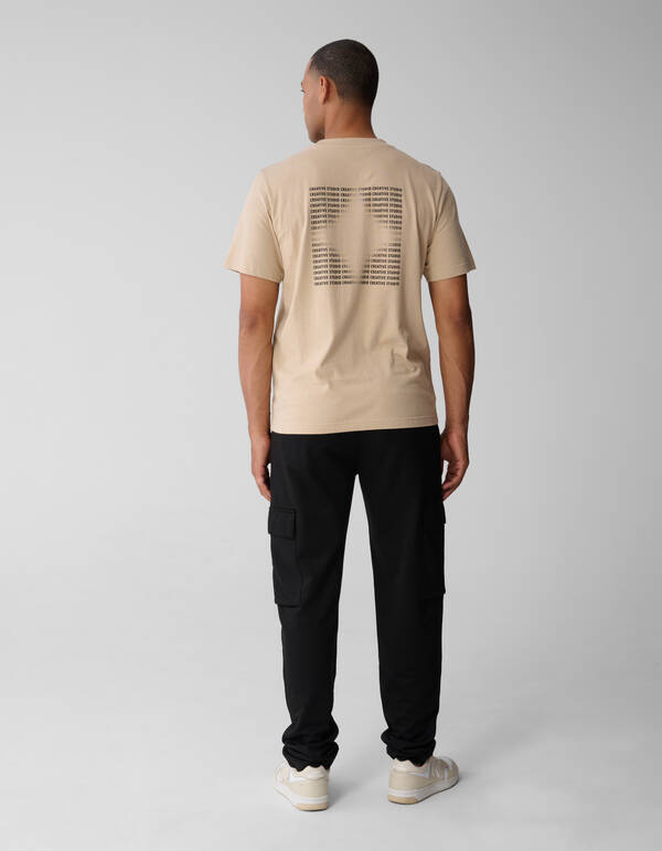 Text Kunstwerk T-shirt Sand SHOEBY MEN