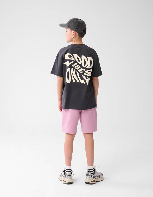 Piqu&eacute;-Label-Short Rosa SHOEBY BOYS