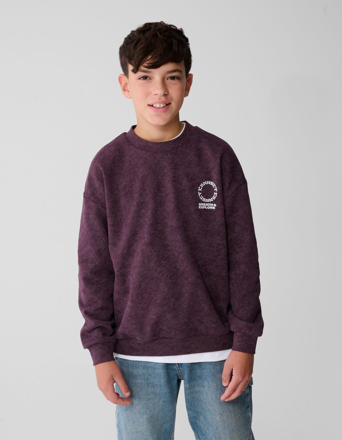 Connect Artwork Pullover Dunkelrot SHOEBY BOYS