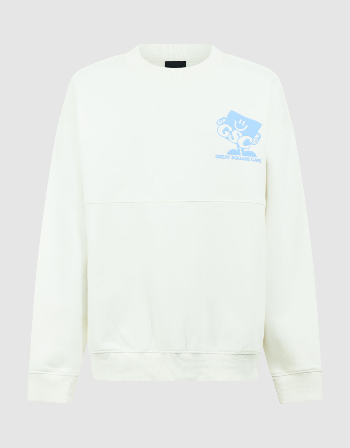 Caf&eacute; Artwork Pullover Gebrochen Wei&szlig; SHOEBY BOYS