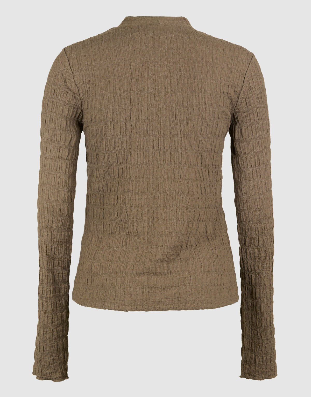 Struktur Langarmshirt Top Khaki SHOEBY WOMEN