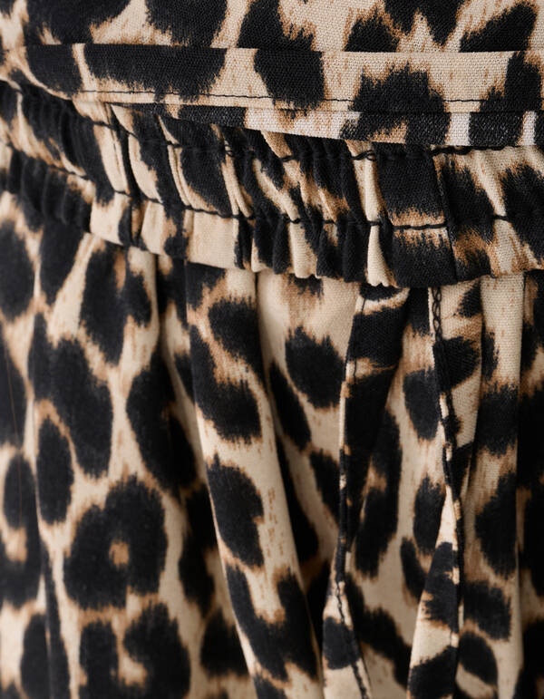 Twist Leopard Weite-Hosen Braun SHOEBY GIRLS