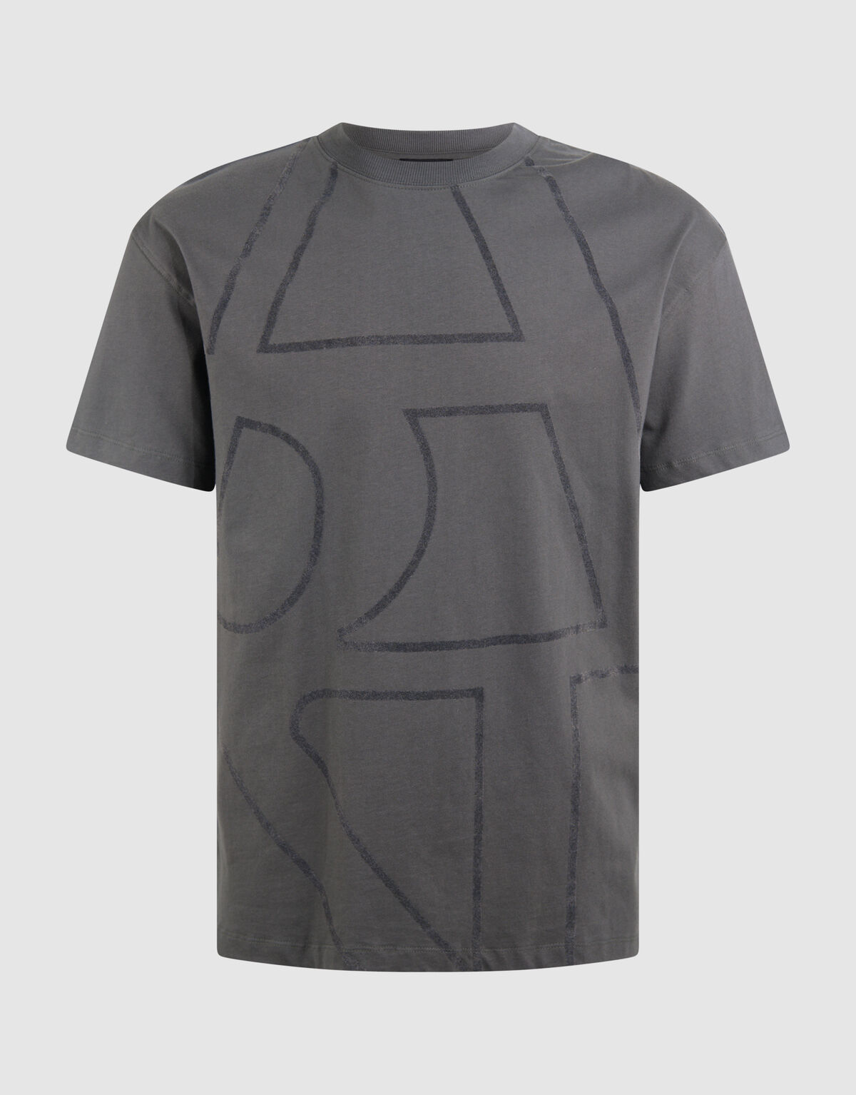 Flock Line Artwork T-shirt Dunkelgrün SHOEBY MEN